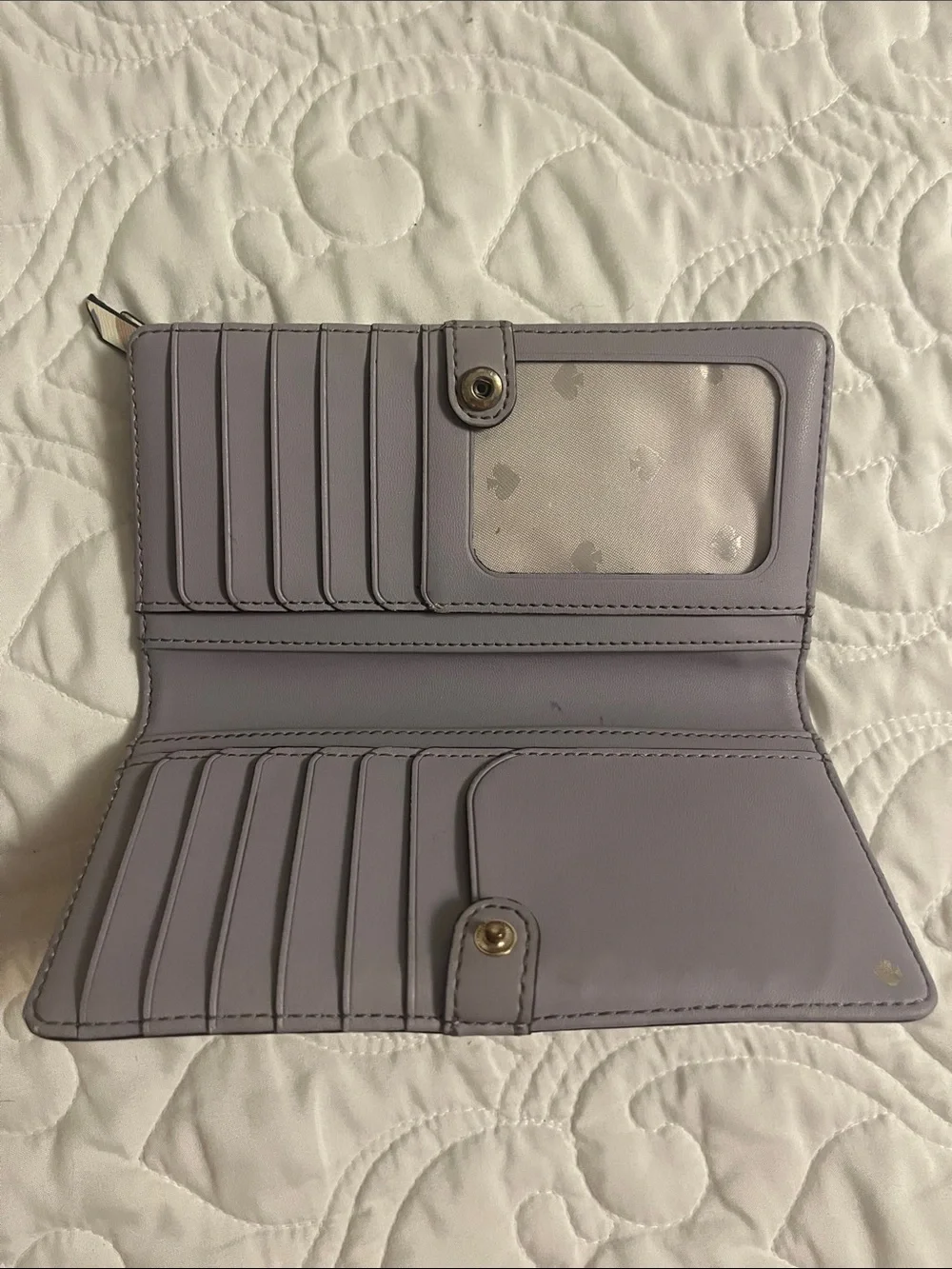 kate spade Floral wallet in Cream, Beige, Blue